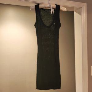 Armani exchange size 2 black textured cocktail dress